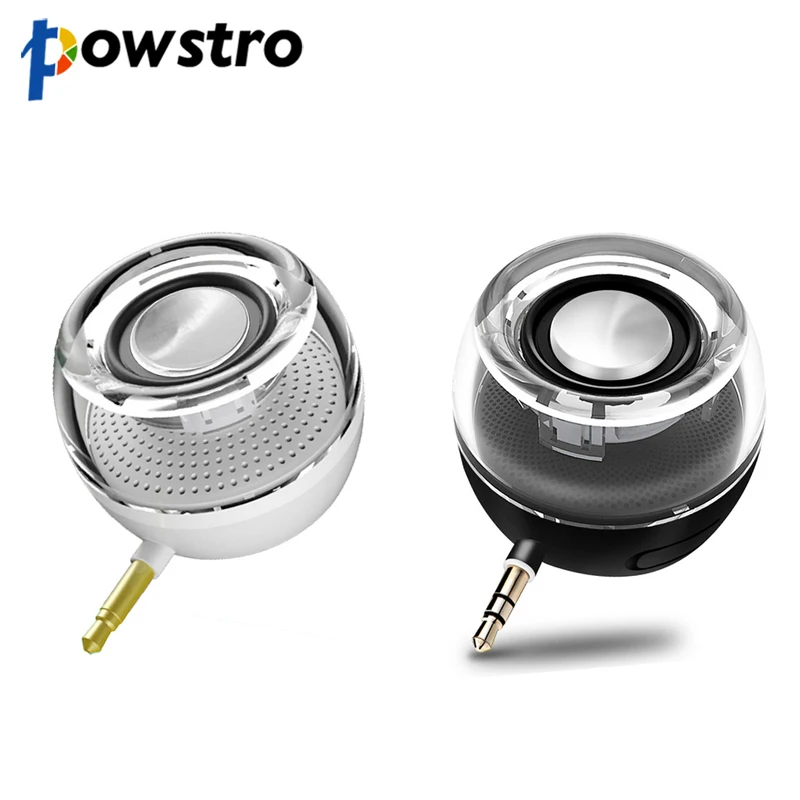 Мини Портативный Перезаряжаемый динамик Powstro 3 5 мм громкоговоритель Мощный