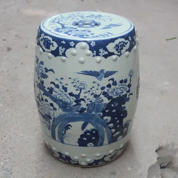 

Garden porcelain chinese garden stools Ceramic toilet stool Jingdezhen bathroom Blue and white dressing chinese ceramic stool