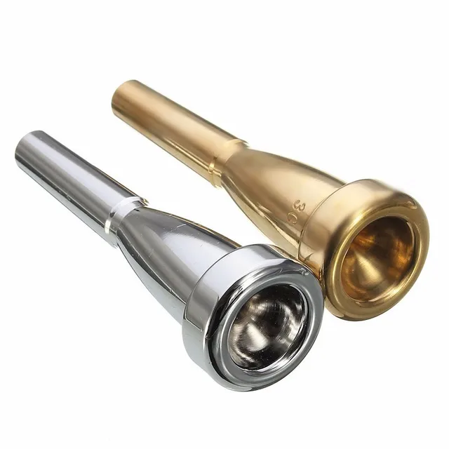 Silver Gold Meg 3C Size Metal Trumpet Mouthpiece for Yamaha or Bach Trumpet Musical Instruments Accessories Parts