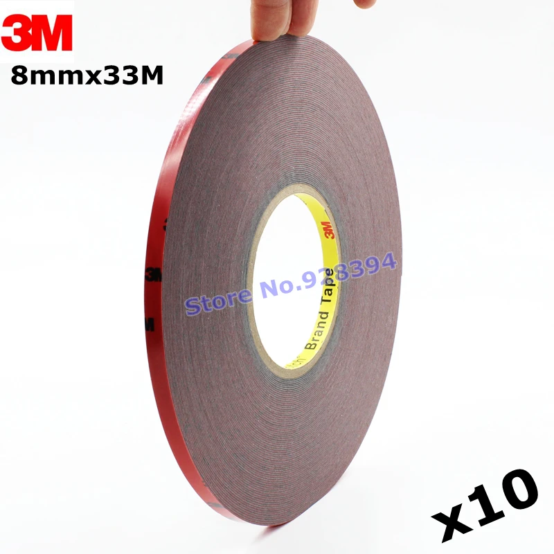 3M Double Face Sided Tape 6mm 10 Meters for Automotive Usage Dashboard Door