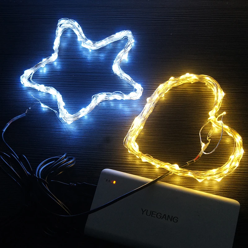 

Litwod Z90 USB Powered 5m 10m LED strip light RGB Copper Wire Holiday String lighting For Fairy Christmas Trees Party home light