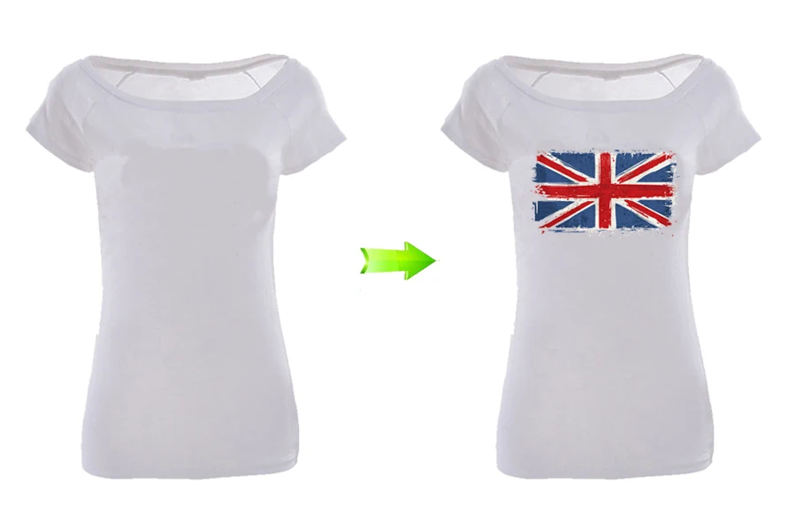 4-British Flag Parches Ropa Diy Accessory New Design Clothes Decoration Washable Print On T-Shirt Iron On Patches