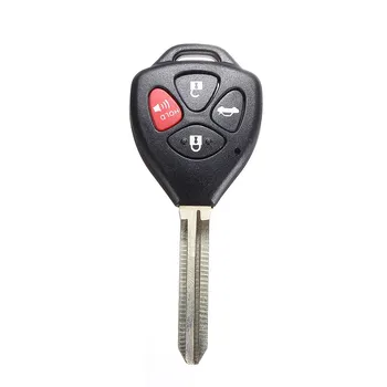 

4 Buttons Car Remote key shell Fob For Toyota Camry Corolla Avalon Venza 2007 2008 2009 2010 2011 2012 key Case w/ Uncut Blade