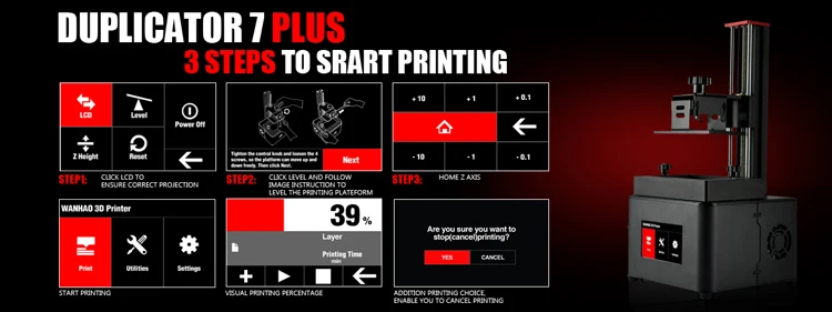 2018 DLP ЖК SLA WANHAO D7 плюс ювелирная смола зубные 3D-принтеры Бесплатная смолы с гарантия 1 год