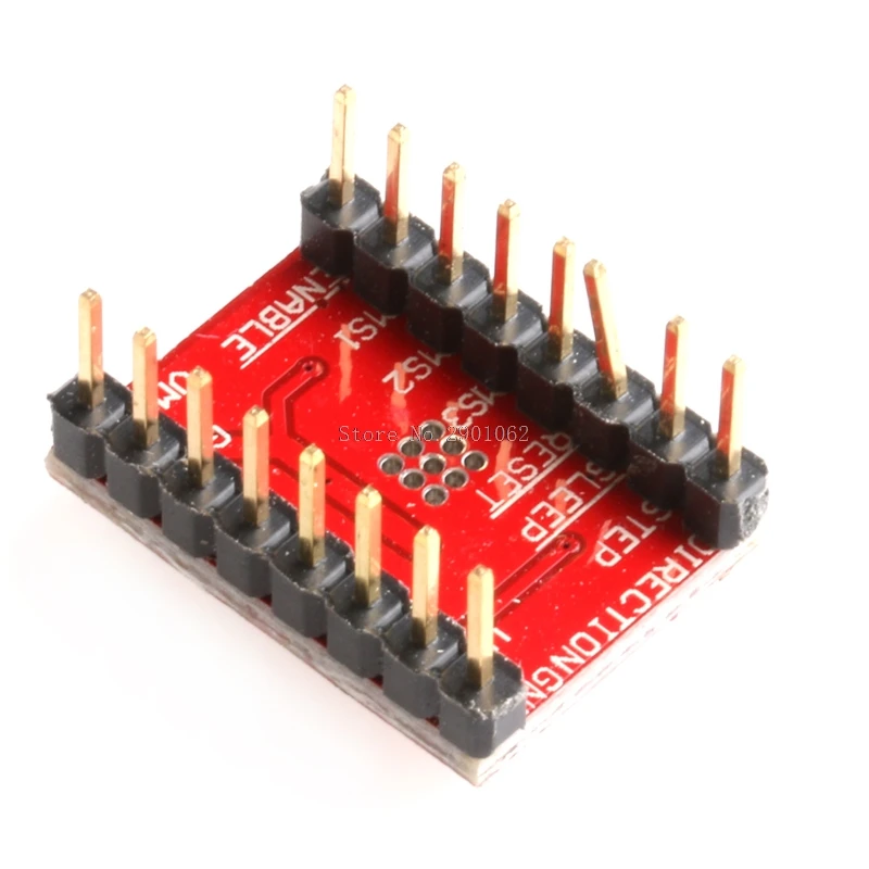 Шаговый Драйвер StepStick A4988 + радиатор для 3D принтера Reprap Pololu красный драйвер