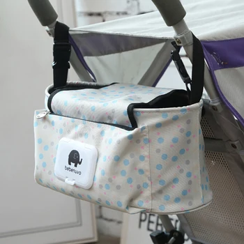 

Baby Stroller Bag Large Capacity Hanging Storage Basket Stroller Organizer Travel Mummy Diaper Bags Stroller Accessories