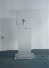 Free Shipping logo customize Hot sale acrylic frustrated factory modern acrylic pulpit podium