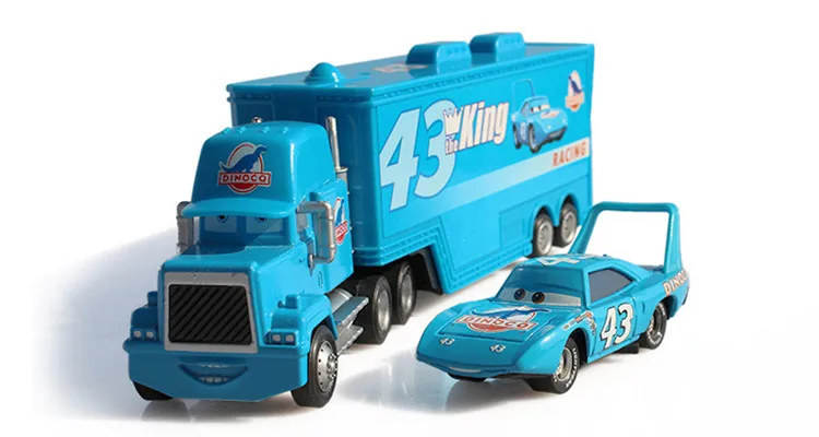 Disney Pixar Cars 2 3 игрушка Молния Маккуин Джексон шторм Мак UncleTruck King 1:55 литой металлический игрушечный автомобиль Детский подарок на день рождения