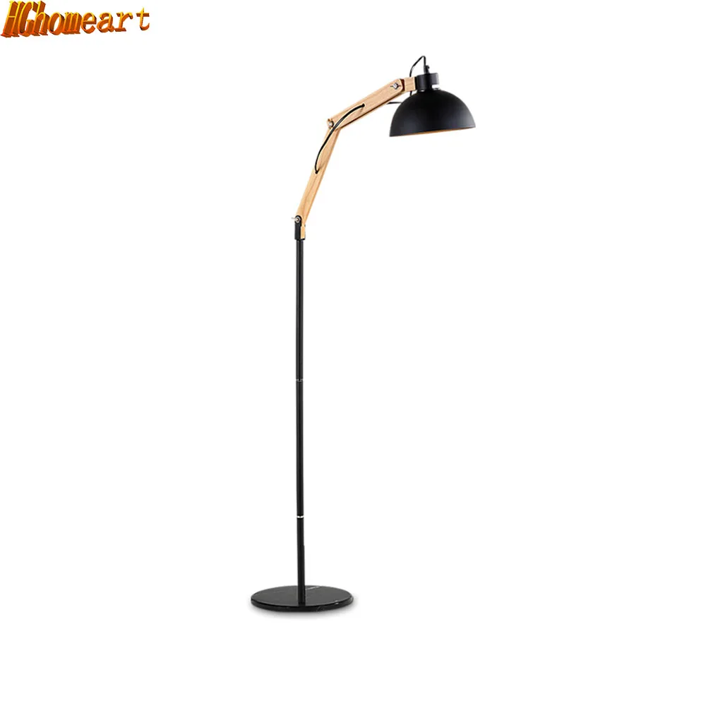 

HGhomeart American Simple Fashion Floor Lamp Living Room Hotel Bedroom Study Personality Decoration E27 Iron Energy Saving Lamp