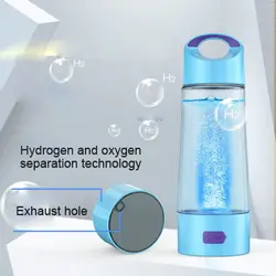 SPE богатый водородный генератор воды антиоксидант Анти-усталость щелочной бутылка с ионизатором воды Водородная вода с сливным отверстием