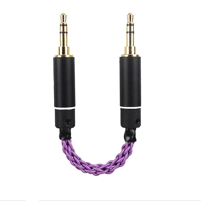 pai cabo áudio cobre prata para fone de ouvido mp3 player