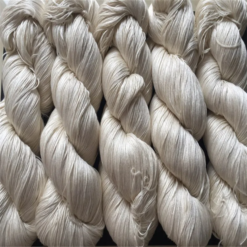 hank mulberry silk yarn Undyed natural 100 silk 120 hand knitting yarn