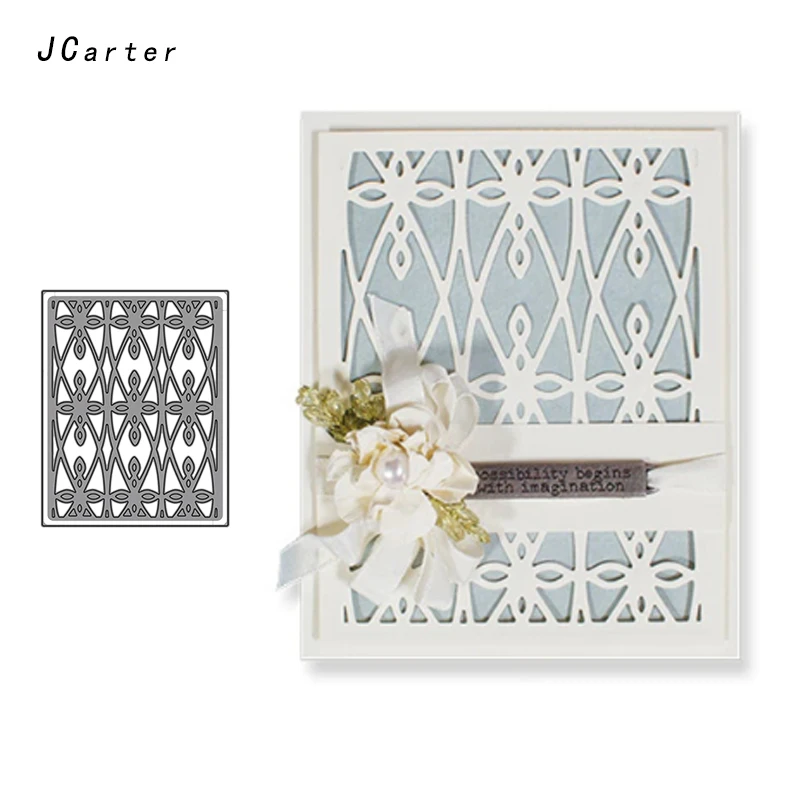 

JCarter Beautiful Lace Frame Metal Cutting Dies for Scrapbooking DIY Album Embossing Folder Stencils Background Template Decor