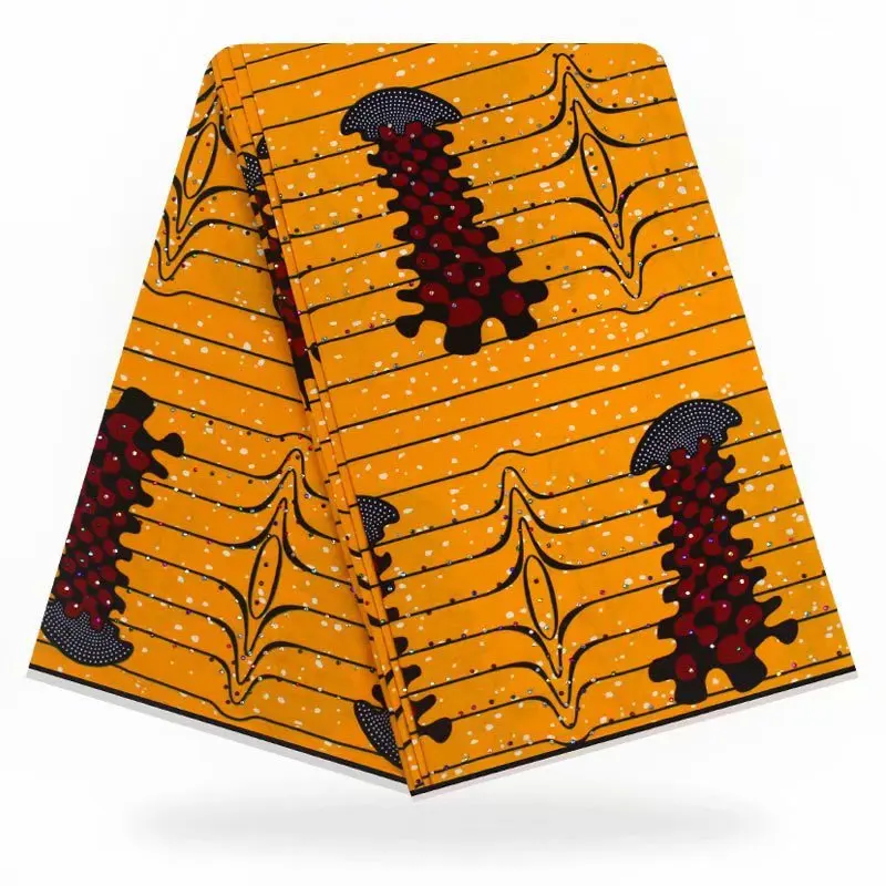 

hot real wax hollandais soft cotton fabric with stone african fabric wax prints high quality ankara fabric for wedding partry