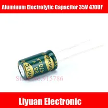 20 шт./лот 35В 470 мкФ 470 мкФ 35 V Высокая частота электролитные конденсаторы, Размеры: 10*17 мм