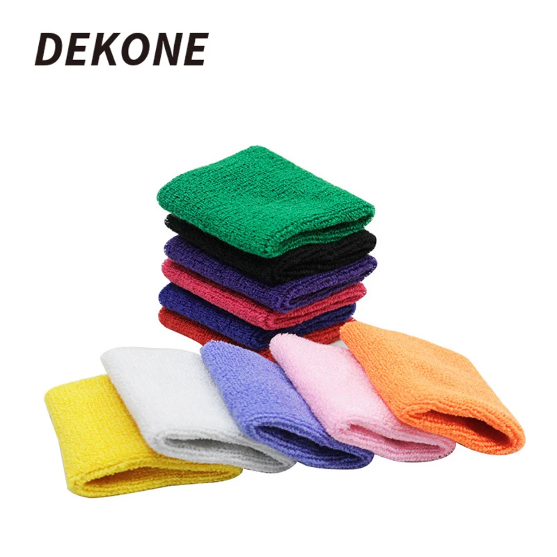 

Sports Bracers 2Pcs Cotton Basketball Unisex Protect Sweatband Suit for Hockey Football Solid Color High Quality Wrist Band