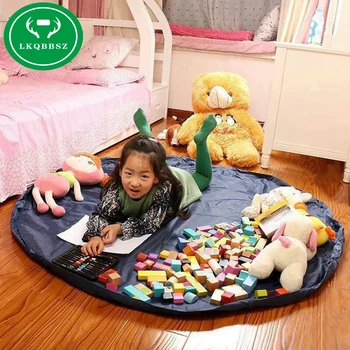 

toys storage bag Clothes organizer Cotton Canvas Game Blanket,Convenient Portable kids storage bag for toys