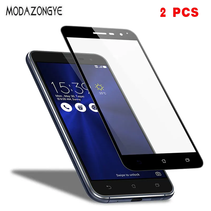 

2PCS For ASUS Zenfone 3 ZE552KL Tempered Glass ASUS ZE552KL Z012D ZE ZE552 552 552KL KL Screen Protector Full Cover Glass film