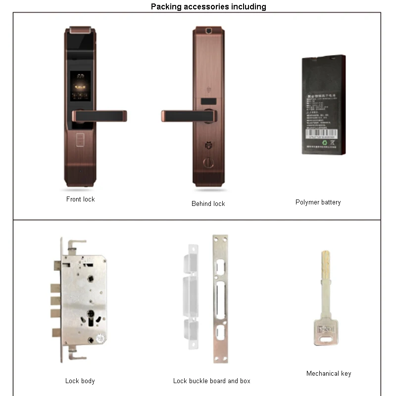 Newest Top-Grade Iris Recognition Smart Lock Password Key Unlock Iris Accuracy Unlocking Door Bell Door Camera PIR Induction