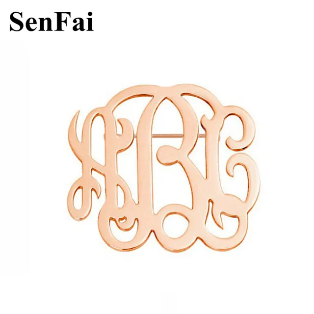 new arrival custom name brooch for women men brooches pins initials