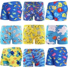 Плавки для маленьких мальчиков с рисунком из мультфильма; детские плавки; купальный костюм с принтом обезьяны и машины; детская пляжная одежда; летняя одежда для плавания