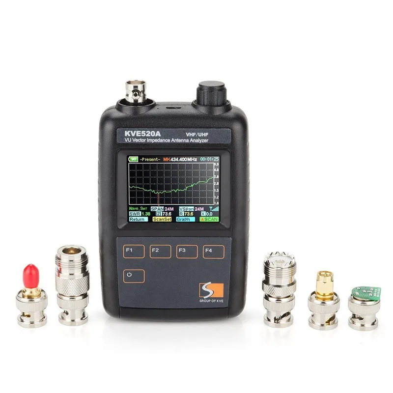 KVE520A VHF/UHF VU векторная антенна анализатор с 5 адаптерами для любительской