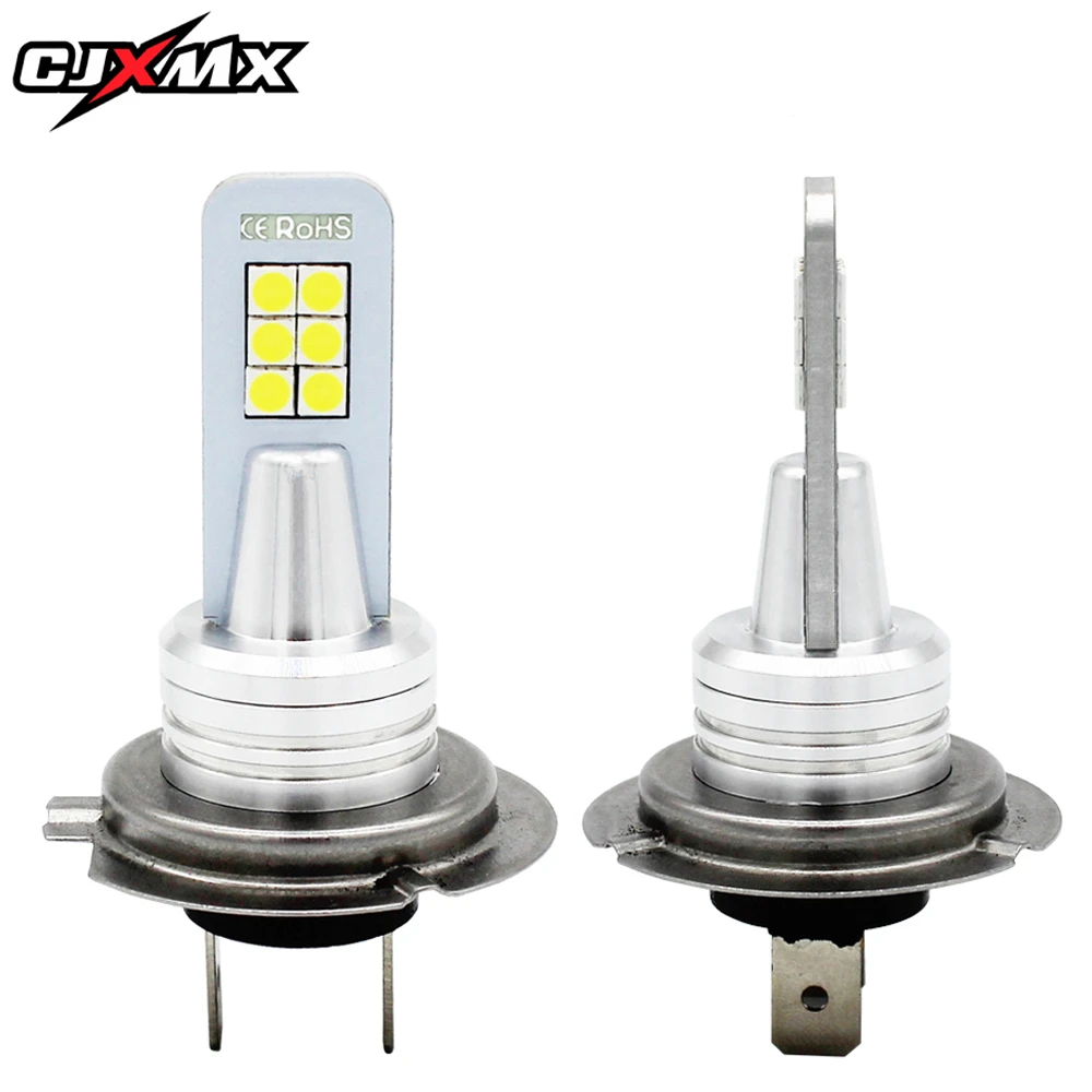 CJXMX 2 шт. H7 светодиодная Автомобильная противотуманная фара 1200LM 3030 12SMD Chipsets 6000K