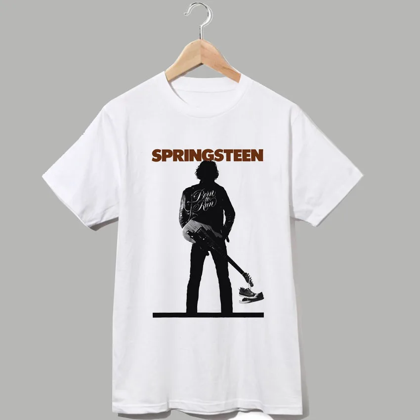

It's hard to be a saint in the city figure viewed from behind bruce springsteen vintage fashion t shirt