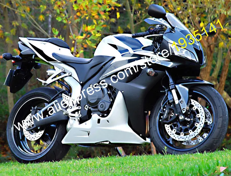 Hot Sales,White Black Body Kit For Honda CBR600RR F5 2007 2008 CBR 600 RR 07 08 Sport Motorcycle Fairing (Injection molding)