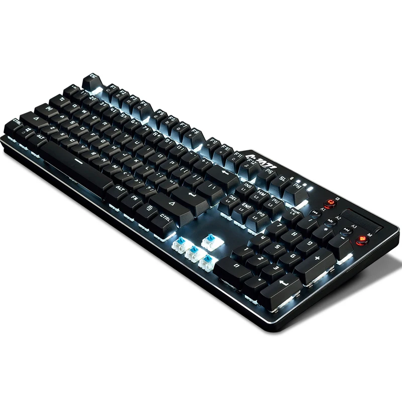 Новинка 104 клавиши Ajazz AK35i Проводная белая LED подсветка Usb эргономичная