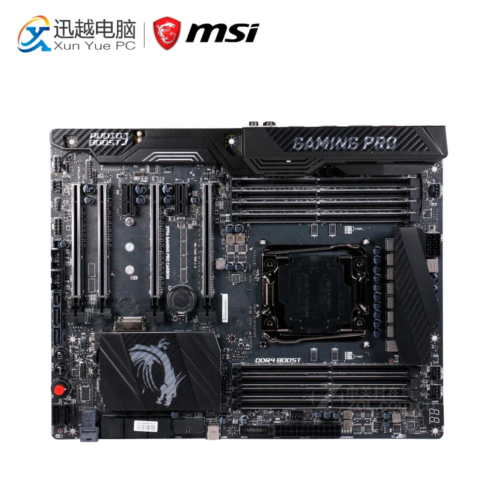 

MSI X99A GAMING PRO CARBON Desktop Motherboard X99 Socket LGA 2011-V3 i7 DDR4 128G STAT3 ATX