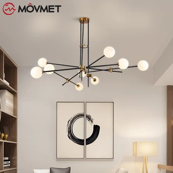

Modern Chandeliers Design for Living Room Bedroom Iron Indoor Lighting Fixture Design Creative Hanging Lamps Home Decoration