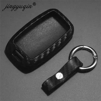 Keyforkess Car Smart Key Cover custodia in Silicone al carbonio per Kia Rio K2 Sedona Optima Ceed Sportage Soul Sorento Cerato Spectra Carens - Jingyuqin Car Smart Key Cover custodia in Silicone al carbonio per Kia Rio K2 Sedona