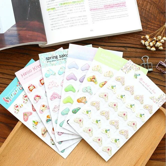 wholesale Korea 3D series multifunctional Conner sticker.DIY tools for album.Scrapbook deco