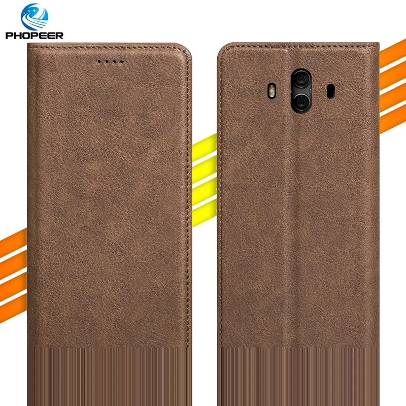 Роскошный Ретро PU кожаный чехол для huawei mate 10 5 9 дюймов подставка мобильного