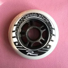 1 Piece Inline Speed Roller Wheels Sliding Skate Wheels PP 90mm Slalom Racing Wheels Skating White Color