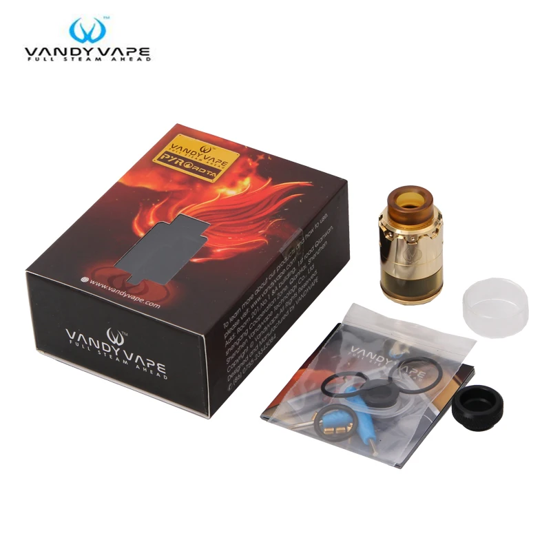 

Original Vandy Vape PYRO 24 RDTA Tank 2ML/4ML with Innovation in fill mode Postless Build Deck for E Cigarettes