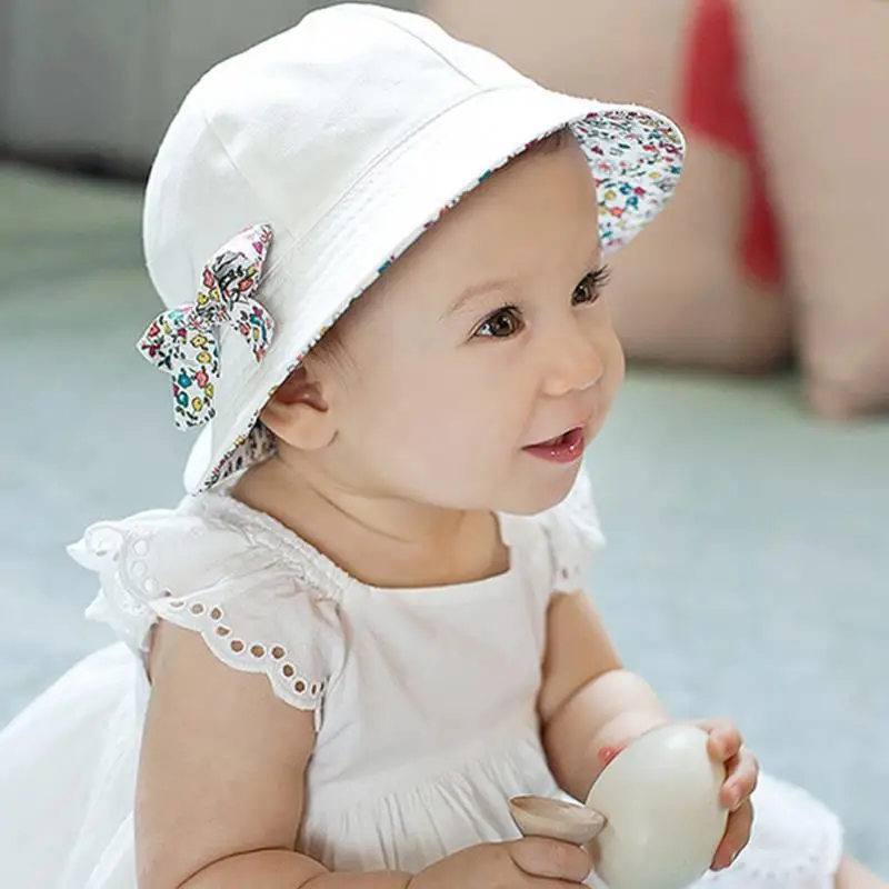 2017 Fashion Baby Girl Hats Summer Two Sided Cap Hat