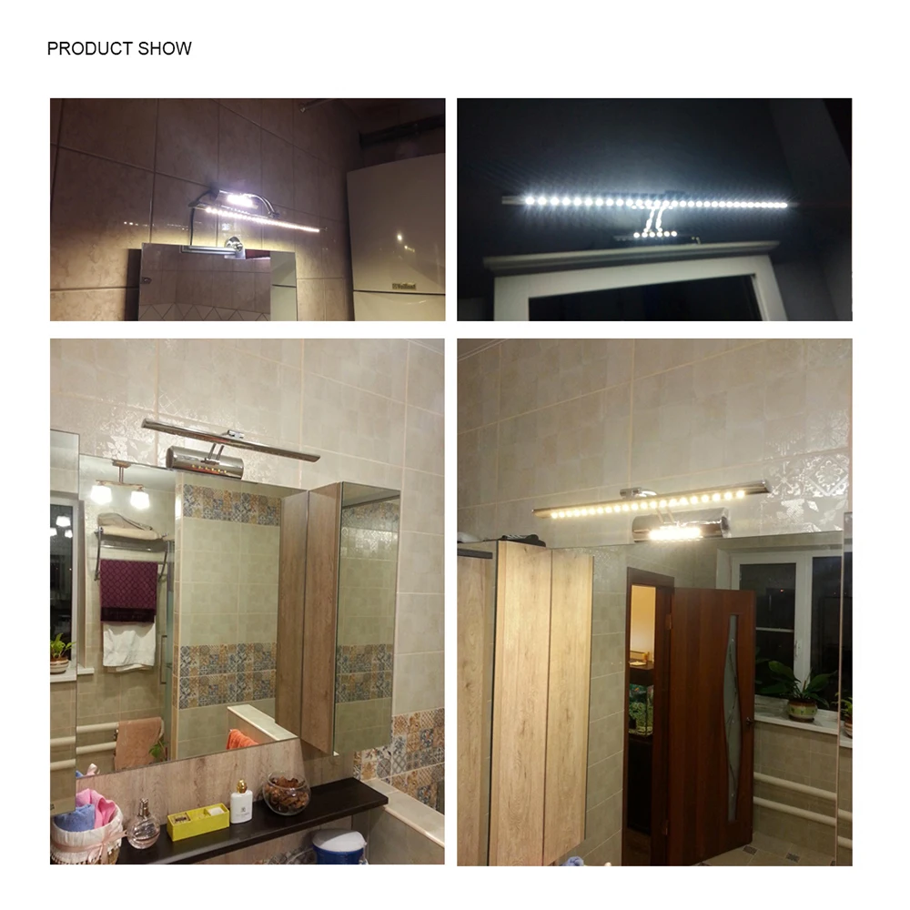  LUCKYLED Led Mirror Light With Switch 7W 9W 220V 110V Wall Mounted Wall Lamp Indoor Modern Bathroom - 32896432898