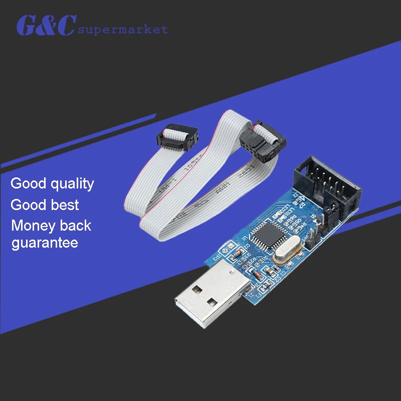 Программатор USB ISP ASP ATMEGA8 ATMEGA128 с поддержкой Win7 64K|avr programmer|usb ispisp programmer |