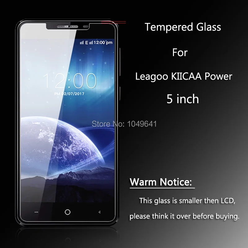 KOC3048_2_9H 2.5D Explosion-proof LCD Tempered Glass Film for Leagoo KIICAA Power 5 inch