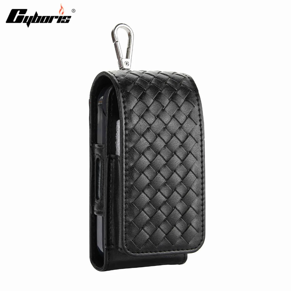 

CYBORIS Luxury iQOS PU Leather Case Box Holder Storage Pouch Bag Carrying Full Protective Case for IQOS Electronic Cigarettes