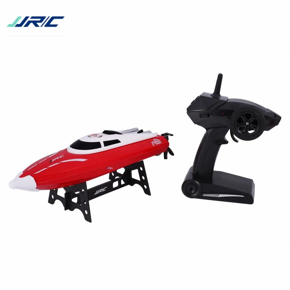 

JJR/C S1 2CH 2.4GHz 25KM/h High Speed Boat Self Righting 180Flip Reversion RC Racing Boat Transmitter 150M Electric Ship RTR tt
