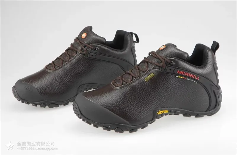 Новое поступление Merrell Мужская Уличная походная обувь, коричневая кожаная верхняя обувь - Цвет: Коричневый