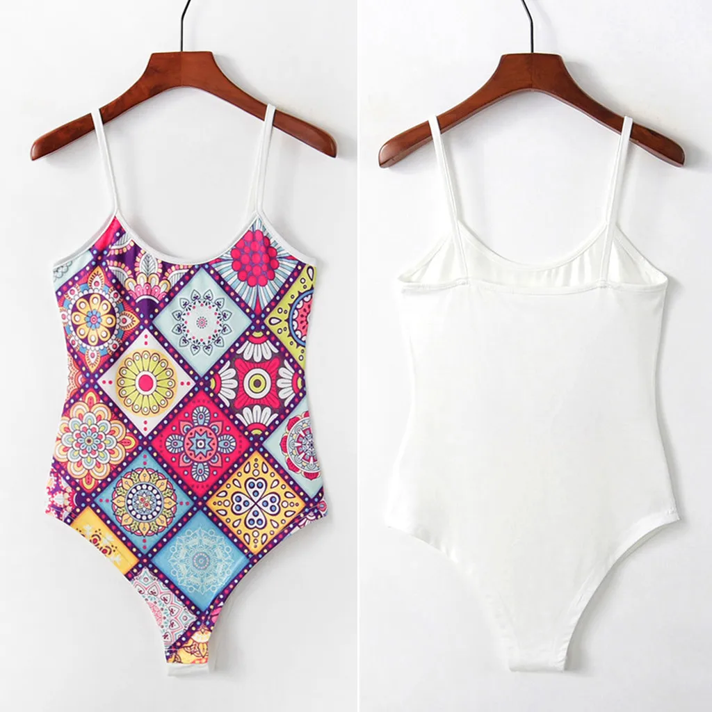 Women's Suit Jumpsuit Overalls For Women Bodysuit Women's Print Sexy Slim Sling Jumpsuit Siamese Clothes