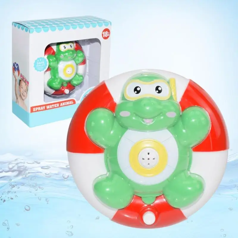Детская ABS электрическая брызгающая игрушка для воды, забавная игрушка для ванны с мультяшным рисунком, автоматический пульверизатор для ванной комнаты, игрушки для воды