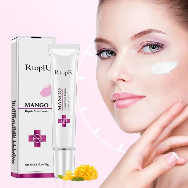 

RtopR Repair Acne Cream Anti Acne Spots Acne Treatment Scar Blackhead Cream Shrink Pores Whitening Moisturizing Face Skin Care