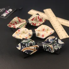 18 цветов Высококачественный мужской галстук бабочка формальный костюм свадебный галстук Пейсли Цветочный модный дизайн 50 шт./партия