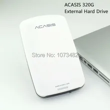 Free shipping On Sale2.5» ACASIS Original 320GB USB2.0 HDD Mobile Hard Disk External Hard Drive Have power switch Good price