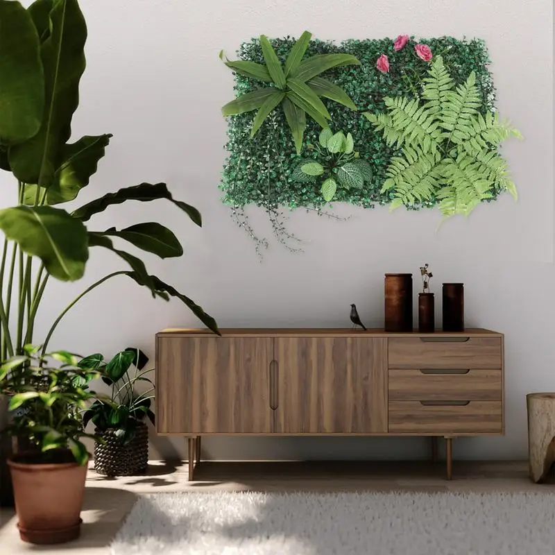 Hoomall 40X60 см Искусственный Газон пластиковая зеленая трава Настенный декор
